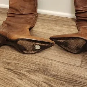 Via Spiga Slouch Boots size in tan/brown/cognac